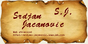 Srđan Jacanović vizit kartica